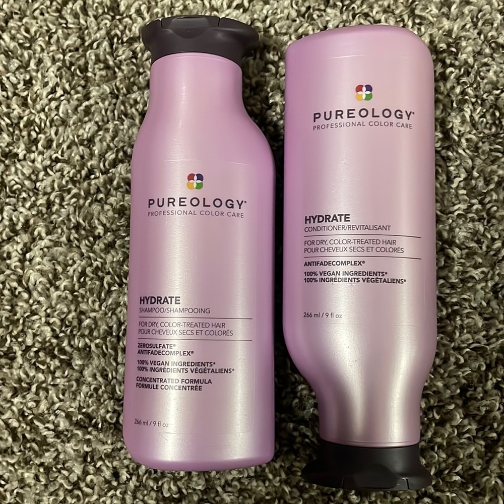 Full-size pureology hydrate shampoo and conditioner never used never opened